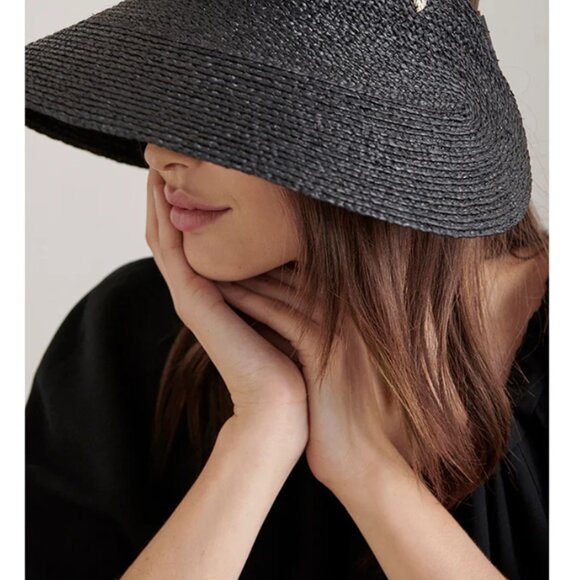 NWT Helen Kaminski Maris Raffia Visor Hat 🖤 (#165) - Picture 11 of 11